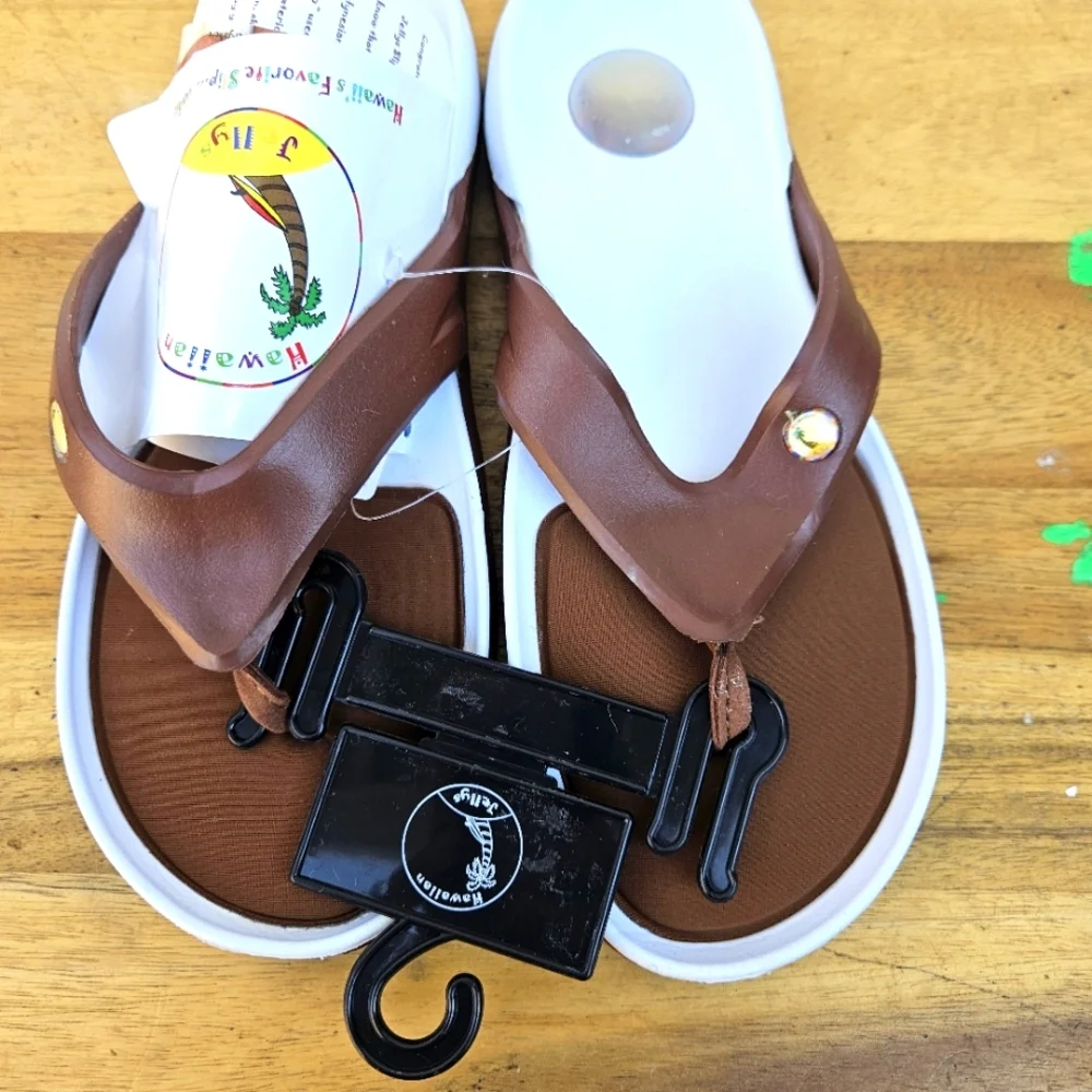 Hawaiian Jellys Ultra Comfort Coconut Fruit Unisex Flip Flop Sandal Wome… - Picture 5 of 16